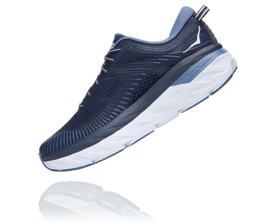 Hoka One One Koşu Ayakkabısı Erkek Lacivert - Bondi 7 - YT3429610